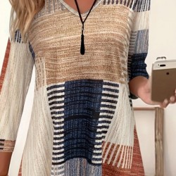 Kadın Uzun Kollu V Yaka Süprem Mini Elbise , 29030 Kadın Uzun Kollu V Yaka Süprem Mini Elbise , 29030