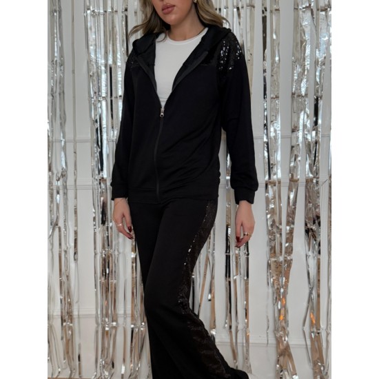 Kadın Uzun Kollu önden Fermuarlı Pul Payetli Alt üst Viskon Iki Iplik Takım, 29029 Kadın Uzun Kollu önden Fermuarlı Pul Payetli Alt üst Viskon Iki Iplik Takım, 29029