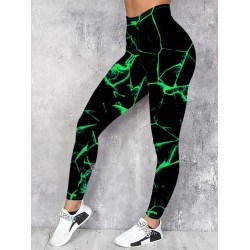 Kadın Yüksek Bel Renk Detaylı Dalgıç Tayt , 29026