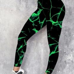 Kadın Yüksek Bel Renk Detaylı Dalgıç Tayt , 29026