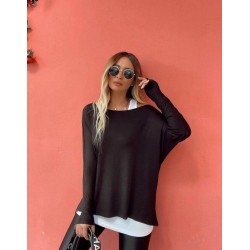 Kadın Uzun Kollu Tek Omuzdan Açık çilek Bluz Ve Viskon Atlet Ikili Takım , 29044