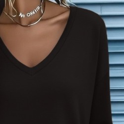 Kadın Uzun Kollu V Yakalı Viskon Iki Iplik Bluz , 29071 Kadın Uzun Kollu V Yakalı Viskon Iki Iplik Bluz , 29071