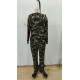 Kadın Uzun Kollu Kapşonlu Kamuflaj Desenli Bluz Ve Pantolon Tayt Ikili Takım , 29094