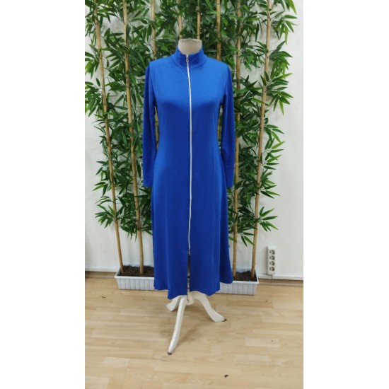 Kadın Uzun Kollu önden Fermuarlı Ithal Krep Elbise, 29086