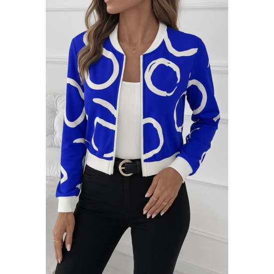 Kadın Uzun Kollu önden Fermuarlı Kısa şardonlu Dalgıç Ceket, 29121