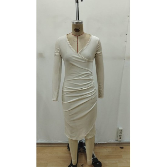 Kadın Uzun Kollu Kruvaze Yakalı Yandan Büzgülü önden çapraz Detaylı Midi Kadife Elbise , 29118 Kadın Uzun Kollu Kruvaze Yakalı Yandan Büzgülü önden çapraz Detaylı Midi Kadife Elbise , 29118