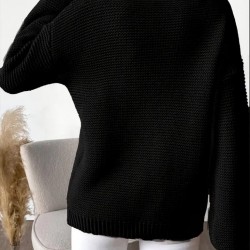 Kadın Uzun Kollu V Yakalı Düğmeli Triko Bluz , 29141 Kadın Uzun Kollu V Yakalı Düğmeli Triko Bluz , 29141