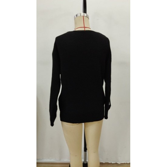 Kadın Uzun Kollu V Yakalı Düğmeli Triko Bluz , 29141 Kadın Uzun Kollu V Yakalı Düğmeli Triko Bluz , 29141