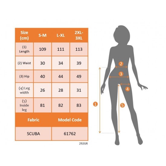 Kadın Yüksek Bel İspanyol Paçalı Yanlardan şerit Detaylı Dalgıç Tayt Pantolon, 29140