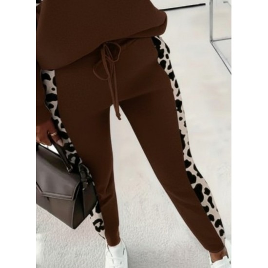 Kadın Uzun Kollu Fermuarlı Karışık Desenli Viskon Iki Iplik Bluz Ve Pantolon Ikili Takım, 29135