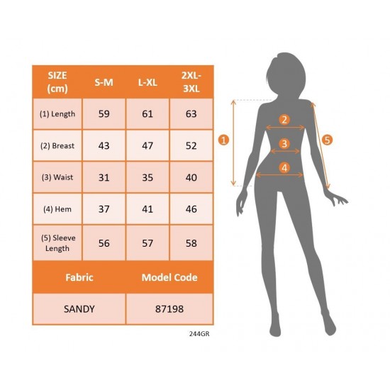 Kadın Uzun Kollu Derin V Yakalı önden Büzgülü Sandy Bluz , 29169 Kadın Uzun Kollu Derin V Yakalı önden Büzgülü Sandy Bluz , 29169