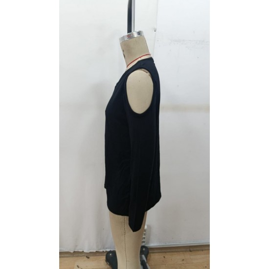 Kadın Omuzlardan Açık Uzun Kollu Yakadan Halka şerit Detaylı Viskon Bluz , 29167 Kadın Omuzlardan Açık Uzun Kollu Yakadan Halka şerit Detaylı Viskon Bluz , 29167