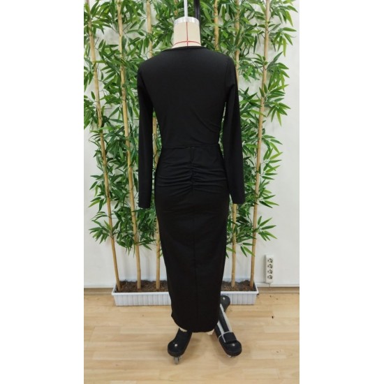 Kadın Uzun Kollu Bisiklet Yaka Kısa Krop Dalgıç Bluz Ile önden Yırtmaçlı Uzun Etek Ikili Takım , 29182 Kadın Uzun Kollu Bisiklet Yaka Kısa Krop Dalgıç Bluz Ile önden Yırtmaçlı Uzun Etek Ikili Takım , 29182