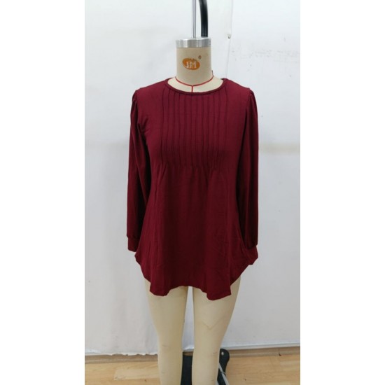 Kadın Uzun Kollu Yuvarlak Yaka Nervürlü Bluz , 29220 Kadın Uzun Kollu Yuvarlak Yaka Nervürlü Bluz , 29220