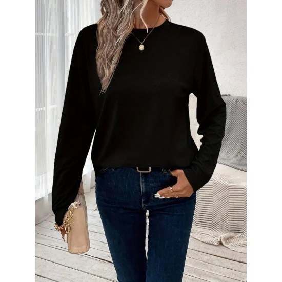 Kadın Uzun Kollu Bisiklet Yaka Viskon Bluz, 29227 Kadın Uzun Kollu Bisiklet Yaka Viskon Bluz, 29227