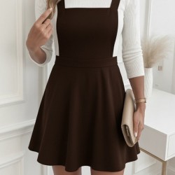 Kadın Askılı Sırttan çapraz Detaylı Kısa Kiloş Kadife Mini Elbise , 29248 Kadın Askılı Sırttan çapraz Detaylı Kısa Kiloş Kadife Mini Elbise , 29248