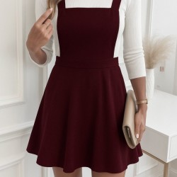 Kadın Askılı Sırttan çapraz Detaylı Kısa Kiloş Kadife Mini Elbise , 29247 Kadın Askılı Sırttan çapraz Detaylı Kısa Kiloş Kadife Mini Elbise , 29247