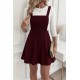 Kadın Askılı Sırttan çapraz Detaylı Kısa Kiloş Kadife Mini Elbise , 29247 Kadın Askılı Sırttan çapraz Detaylı Kısa Kiloş Kadife Mini Elbise , 29247