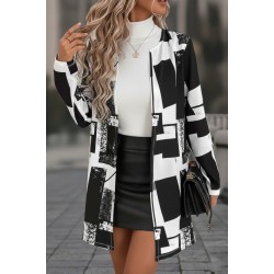 Women' S Long Sleeve Open Front Patterned Modal Short Jacket, 29245 Women' S Long Sleeve Open Front Patterned Modal Short Jacket, 29245