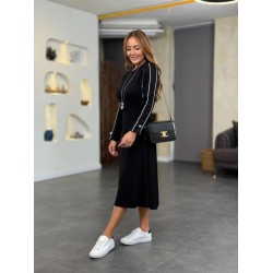 Kadın Uzun Kollu Bisiklet Yaka Midi Modal Elbise , 29268 Kadın Uzun Kollu Bisiklet Yaka Midi Modal Elbise , 29268