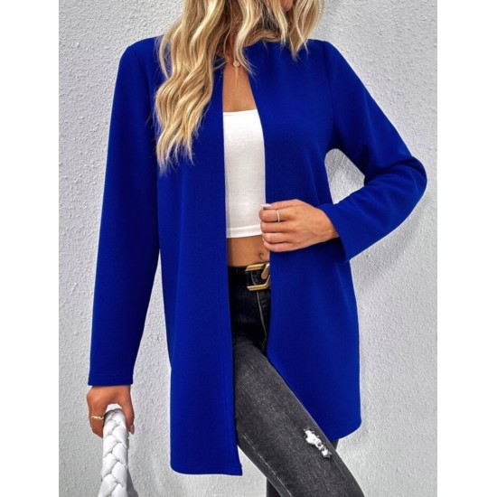 Kadın Uzun Kollu önü Açık Uzun Modal Ceket , 29285