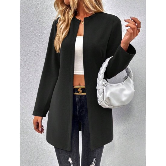 Kadın Uzun Kollu önü Açık Uzun Modal Ceket , 29284