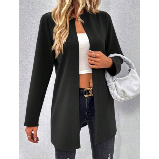 Kadın Uzun Kollu önü Açık Uzun Modal Ceket , 29284