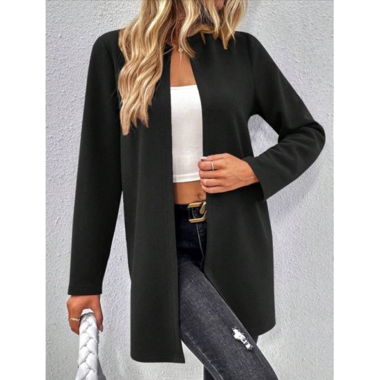 Kadın Uzun Kollu önü Açık Uzun Modal Ceket , 29284