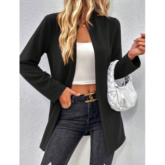 Kadın Uzun Kollu önü Açık Uzun Modal Ceket , 29284