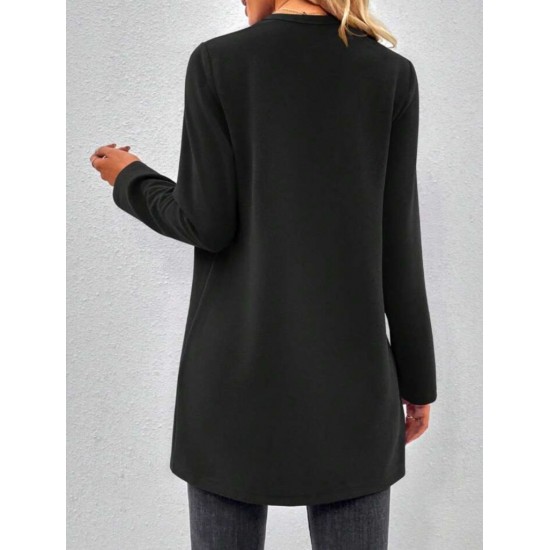 Kadın Uzun Kollu önü Açık Uzun Modal Ceket , 29284