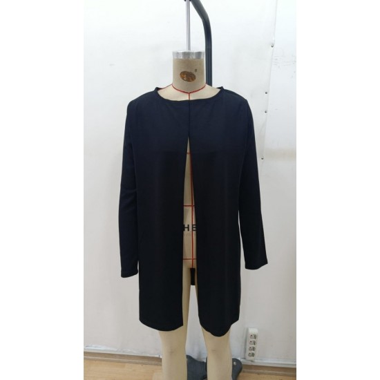 Kadın Uzun Kollu önü Açık Uzun Modal Ceket , 29284