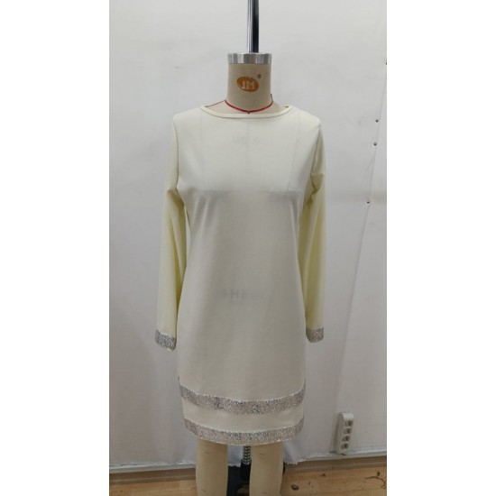 Kadın Uzun Kollu Bisiklet Yaka Mini Ithal Krep Elbise , 29283 Kadın Uzun Kollu Bisiklet Yaka Mini Ithal Krep Elbise , 29283