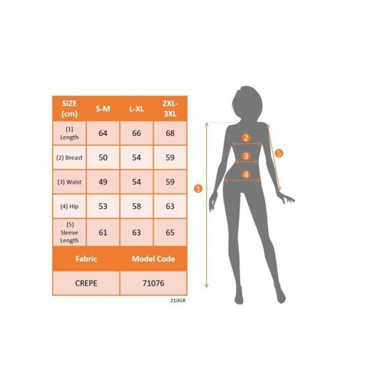 Kadın Uzun Kollu Yaka Düğme Detay Güpürlü Kol Krep Bluz, 29312