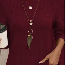 Kadın Uzun Kollu Yuvarlak Yaka Arkadan Düğmeli Waffle Bluz , 29307 Kadın Uzun Kollu Yuvarlak Yaka Arkadan Düğmeli Waffle Bluz , 29307