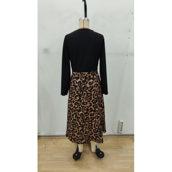 Kadın Uzun Kollu Bisiklet Yaka Ithal Krep Bluz Alt Desenli Modal Midi Elbise, 29300 Kadın Uzun Kollu Bisiklet Yaka Ithal Krep Bluz Alt Desenli Modal Midi Elbise, 29300