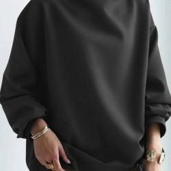 Kadın Uzun Kollu Geniş Balıkçı Yaka Modal Bluz , 29299 Kadın Uzun Kollu Geniş Balıkçı Yaka Modal Bluz , 29299