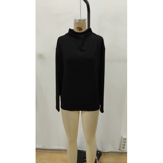 Kadın Uzun Kollu Geniş Balıkçı Yaka Modal Bluz , 29299 Kadın Uzun Kollu Geniş Balıkçı Yaka Modal Bluz , 29299