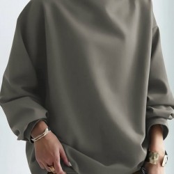 Kadın Uzun Kollu Geniş Balıkçı Yaka Modal Bluz , 29297 Kadın Uzun Kollu Geniş Balıkçı Yaka Modal Bluz , 29297