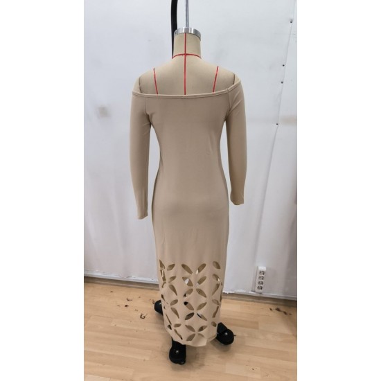 Kadın Madonna Yaka Uzun Kollu Lazer çiçek Kesim Detaylı Uzun Ithal Krep Elbise, 29295 Kadın Madonna Yaka Uzun Kollu Lazer çiçek Kesim Detaylı Uzun Ithal Krep Elbise, 29295