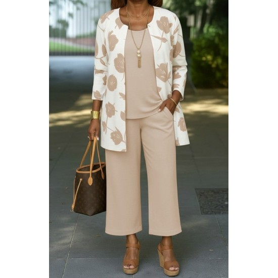 Kadın Uzun Kollu önü Açık Modal Ceket Kolsuz Viskon Iki Iplik Bluz Ve Pantolon üçlü Takım, 29331 Kadın Uzun Kollu önü Açık Modal Ceket Kolsuz Viskon Iki Iplik Bluz Ve Pantolon üçlü Takım, 29331