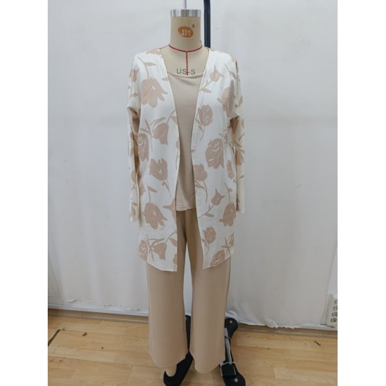 Kadın Uzun Kollu önü Açık Modal Ceket Kolsuz Viskon Iki Iplik Bluz Ve Pantolon üçlü Takım, 29331 Kadın Uzun Kollu önü Açık Modal Ceket Kolsuz Viskon Iki Iplik Bluz Ve Pantolon üçlü Takım, 29331