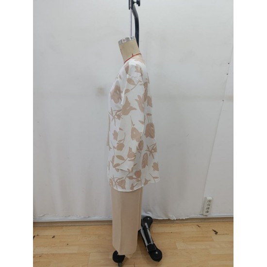 Kadın Uzun Kollu önü Açık Modal Ceket Kolsuz Viskon Iki Iplik Bluz Ve Pantolon üçlü Takım, 29331 Kadın Uzun Kollu önü Açık Modal Ceket Kolsuz Viskon Iki Iplik Bluz Ve Pantolon üçlü Takım, 29331