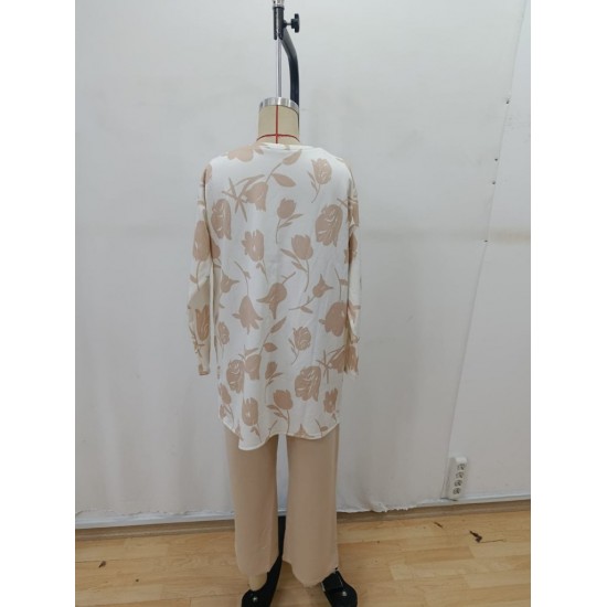 Kadın Uzun Kollu önü Açık Modal Ceket Kolsuz Viskon Iki Iplik Bluz Ve Pantolon üçlü Takım, 29331 Kadın Uzun Kollu önü Açık Modal Ceket Kolsuz Viskon Iki Iplik Bluz Ve Pantolon üçlü Takım, 29331