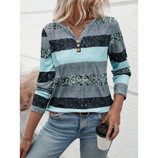 Kadın Uzun Kollu Yakadan Düğmeli çizgili Desenli Süprem Bluz , 29344 Kadın Uzun Kollu Yakadan Düğmeli çizgili Desenli Süprem Bluz , 29344