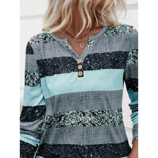 Kadın Uzun Kollu Yakadan Düğmeli çizgili Desenli Süprem Bluz , 29344 Kadın Uzun Kollu Yakadan Düğmeli çizgili Desenli Süprem Bluz , 29344