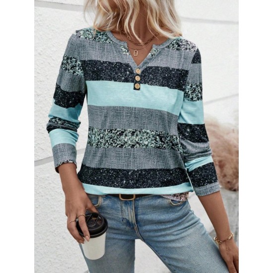 Kadın Uzun Kollu Yakadan Düğmeli çizgili Desenli Süprem Bluz , 29344 Kadın Uzun Kollu Yakadan Düğmeli çizgili Desenli Süprem Bluz , 29344