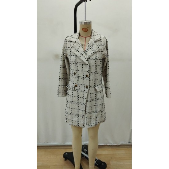 Kadın Uzun Kollu Yakalı önden Düğmeli Dokuma Ceket, 29342 Kadın Uzun Kollu Yakalı önden Düğmeli Dokuma Ceket, 29342