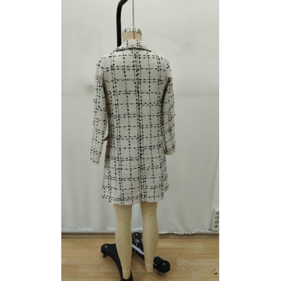 Kadın Uzun Kollu Yakalı önden Düğmeli Dokuma Ceket, 29342 Kadın Uzun Kollu Yakalı önden Düğmeli Dokuma Ceket, 29342