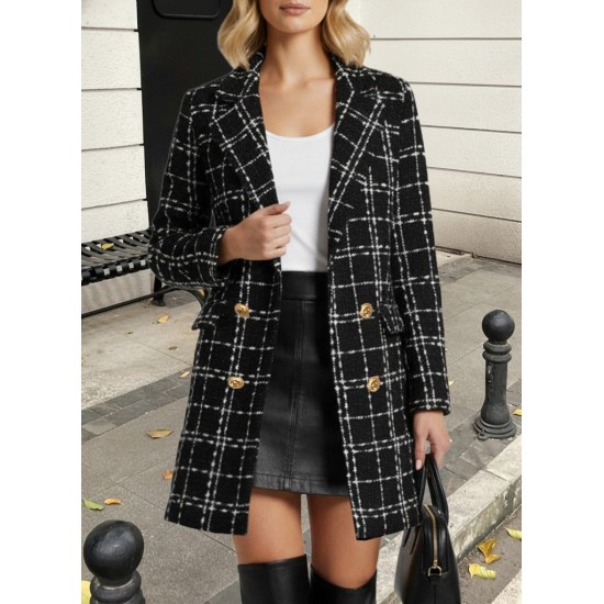 Kadın Uzun Kollu Yakalı önden Düğmeli Dokuma Ceket, 29341 Kadın Uzun Kollu Yakalı önden Düğmeli Dokuma Ceket, 29341