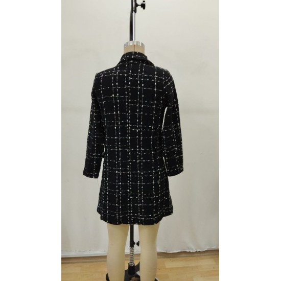 Kadın Uzun Kollu Yakalı önden Düğmeli Dokuma Ceket, 29341 Kadın Uzun Kollu Yakalı önden Düğmeli Dokuma Ceket, 29341